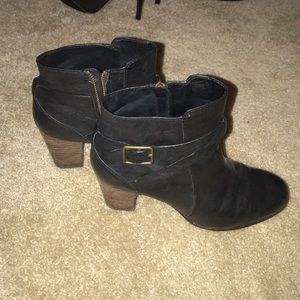Cole Haan black leather booties